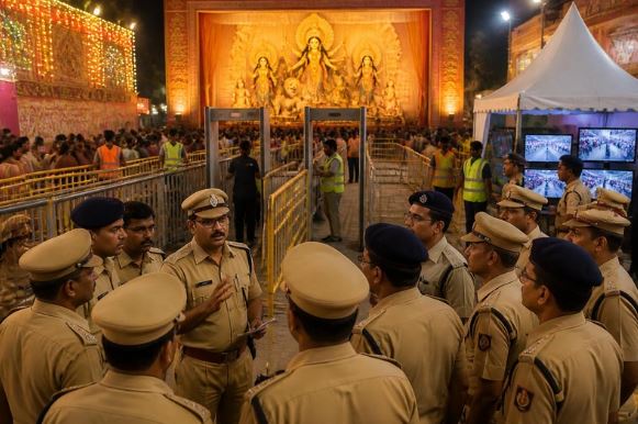 Kolkata Stampede Tragedy Prompts Odisha Police to Tighten Security at Durga Puja Pandals